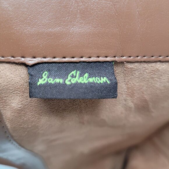 Sam Edelman Penny 2 Leather Riding Boots Women's Sz 4.5 Brown Equestrian Biker - Picture 8 of 10